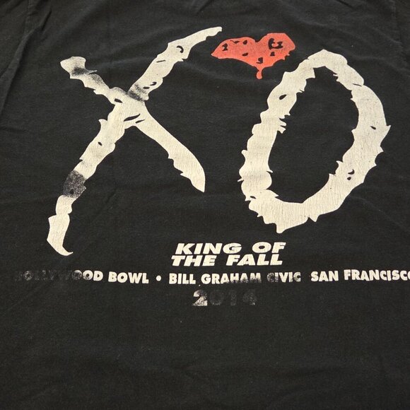 The Weekend King of the Fall 2014 XO Tour Black Concert T-Shirt Women's Small - Picture 7 of 13